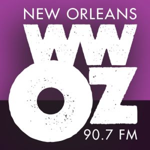 Logo of radio station WWOZ 90.7 FM