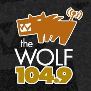 Logo of radio station The Wolf 104.9
