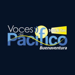 Logotipo de la emisora ​​de radio Voces del Pacifico