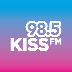 Logo of radio station 98.5 KISS FM
