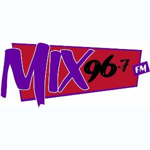 Logotipo de la emisora ​​de radio KQZZ Mix 96.7 FM
