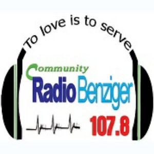 Logo de la station de radio Community Radio Benziger 107.8 FM