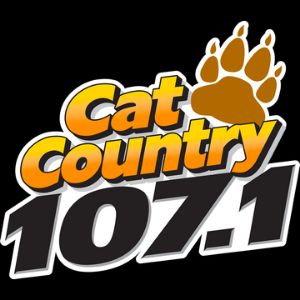 Logotipo de la emisora ​​de radio WCKT Cat Country 107.1 FM
