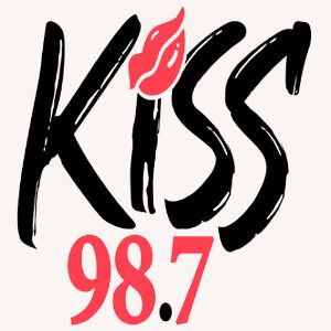 Logo of radio station KKST Kiss 98.7 FM