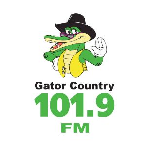 Logotipo de la emisora ​​de radio WWGR Gator Country 101.9 FM