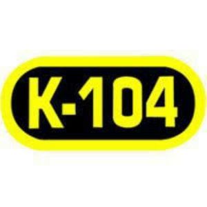 Logo of radio station KJLO K-104 FM