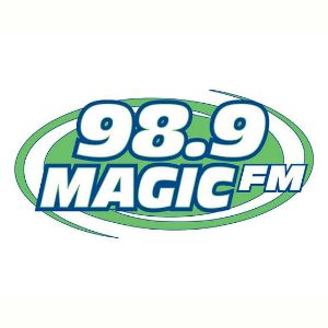 Logotipo de la emisora ​​de radio KKMG 98.9 Magic FM