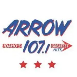 Logotipo de la emisora ​​de radio KQEO Arrow 107.1 FM