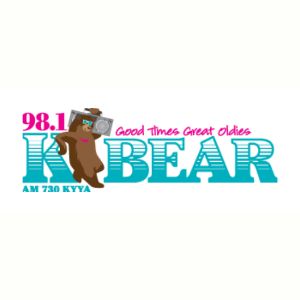 Logotipo de la emisora ​​de radio KYYA 98.1 K-Bear