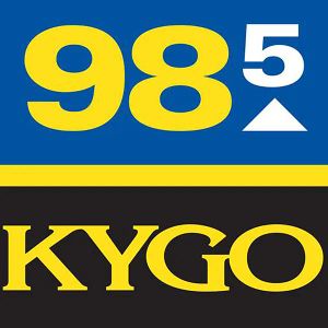Logo of radio station 98.5 KYGO