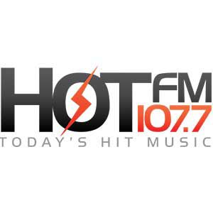 Logo of radio station KWVN 107.7 Hot FM