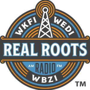 Logo of radio station WBZI Real Roots Radio