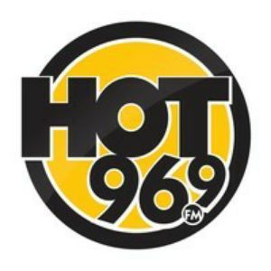 Logo of radio station KEZE Hot 96.9 FM