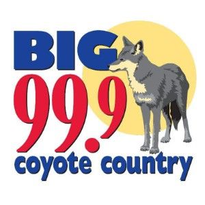 Logotipo de la emisora ​​de radio KXLY Big 99.9 Coyote Country