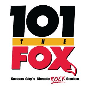 Logotipo de la emisora ​​de radio 101 The Fox, KCFX 101.1 FM