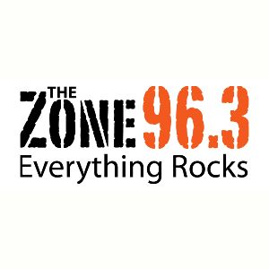 Logotipo de la emisora ​​de radio KRZN 96.3 The Zone