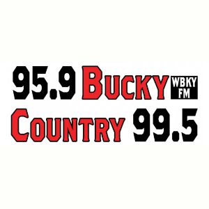Logo de la station de radio Bucky Country 95.9 & 99.5 WBKY