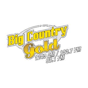 Logotipo de la emisora ​​de radio WCBY Big Country Gold 100.7 FM