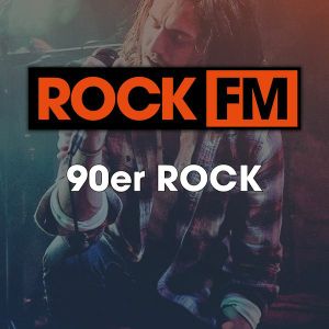 Logotipo de la emisora ​​de radio ROCK FM - 90ER ROCK