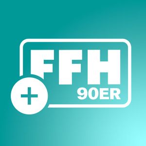 Logotipo de la emisora ​​de radio FFH+ 90er