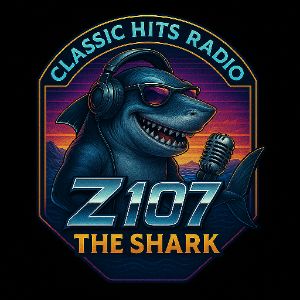 Logotipo de la emisora ​​de radio Z107 The Shark