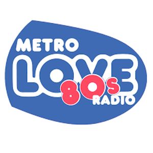 Logotipo de la emisora ​​de radio Metro Love 80s Radio
