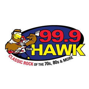 Logo of radio station 99.9 The Hawk