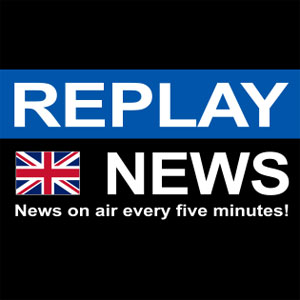 Logo de la station de radio Replay News English