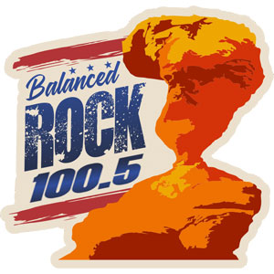 Logotipo de la emisora ​​de radio Balanced Rock 100.5