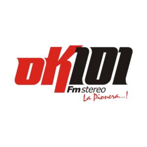 Logo of radio station OK 101 FM STEREO