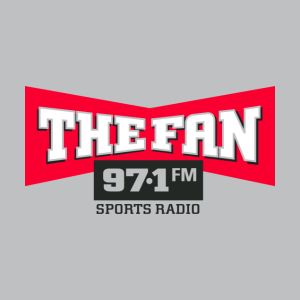 Logo of radio station 97.1 The Fan