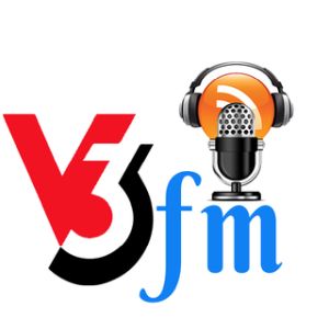 Logo of radio station V3FM Radio