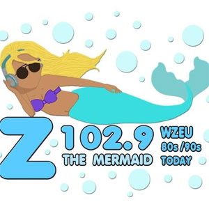 Logotipo de la emisora ​​de radio Z102.9 The Mermaid