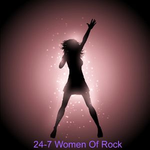 Logotipo de la emisora ​​de radio 24/7 The Women Of Rock