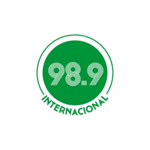 Logo of radio station 98.9 Internacional