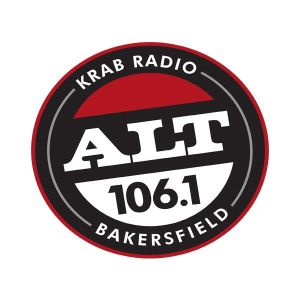 Logo of radio station ALT 106.1 KRAB Radio
