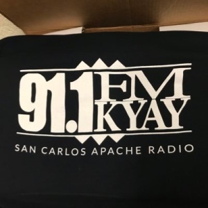 Logo de la station de radio San Carlos Apache Radio 91.1 FM