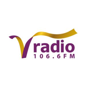 Logo of radio station V-Radio Jakarta 106.6 FM