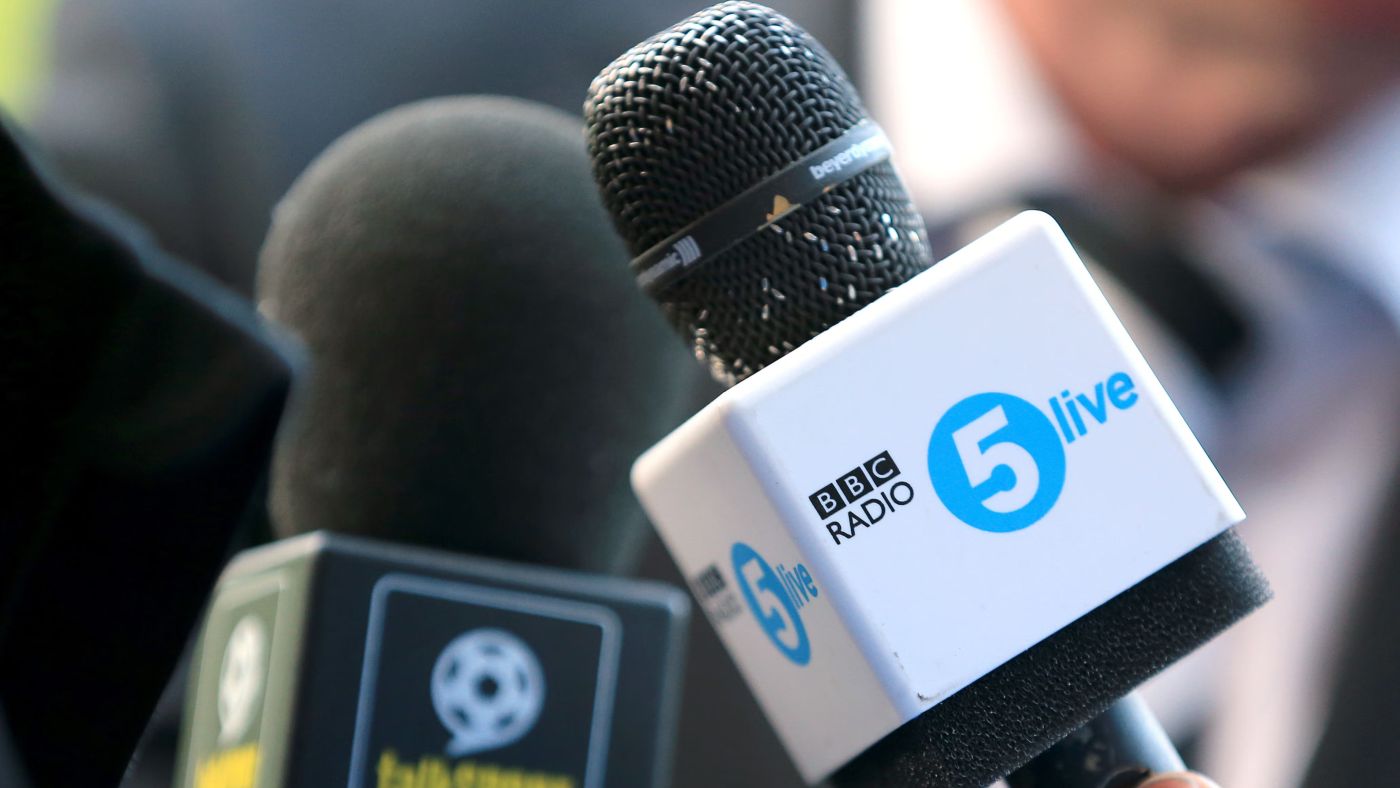 British national station broadcasting mainly news, sport, discussion, interviews and phone-ins.